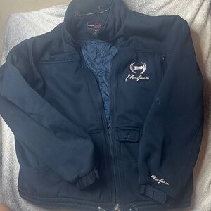 Phat Farm Blue Performance Jacket with Stand-Up Collar XXL Mens
